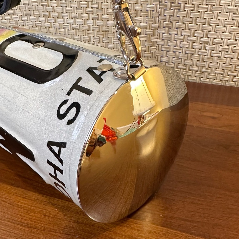 🌟HP🌟VTG 1993 Little Earth Hawaii Aloha State Metal License Plate Purse Crossbody - Picture 11 of 14
